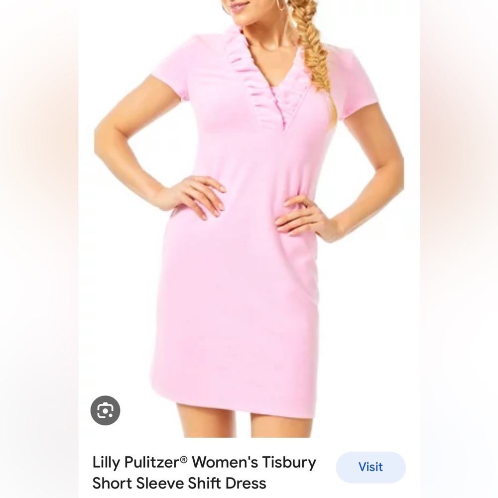 RARE👚Lilly Pulitzer Tisbury Shift Dress in Prosecco Pink🌸Lucky Catch Stripe😍